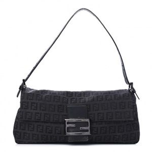 Fendi Zucchino Baguette Black